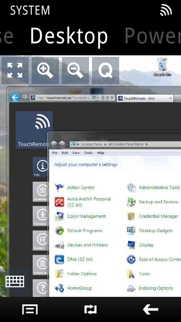 screenshot, TouchRemote