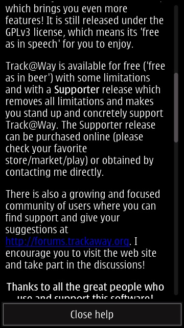 Screenshot, Track@Way