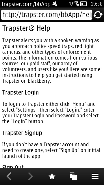 Trapster screenshot