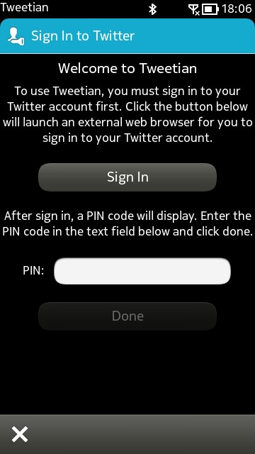 Screenshot, Tweetian install
