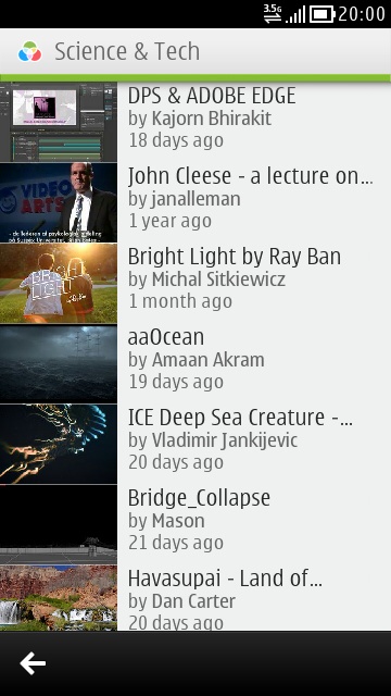 Vimeo screenshot