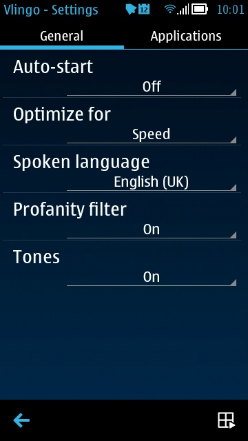 Screenshot, Vlingo