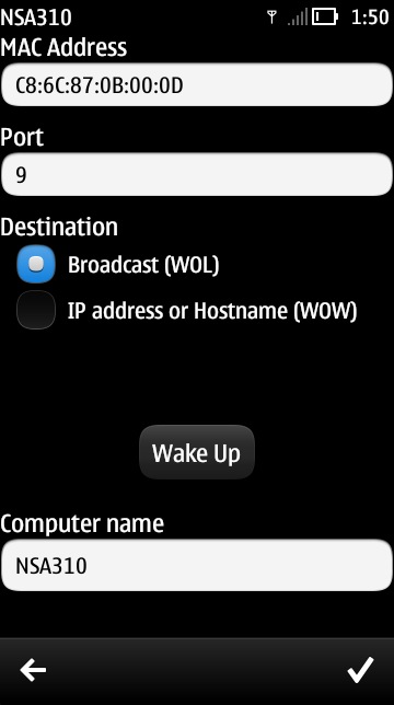 Screenshot, Wake On Lan