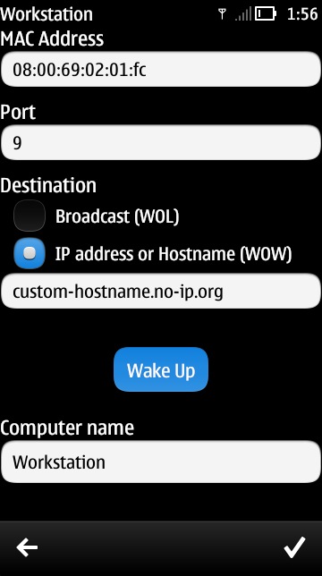 Screenshot, Wake On Lan