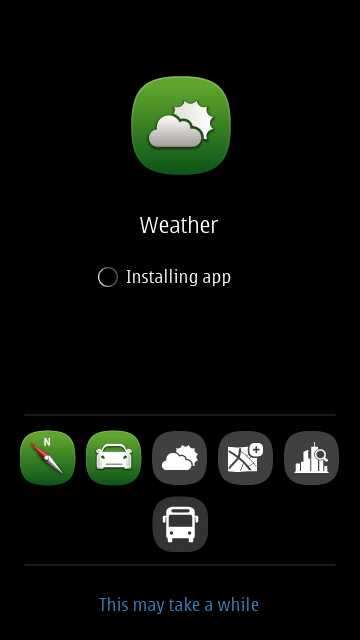 Screenshots, weather widgets and Maps Suite