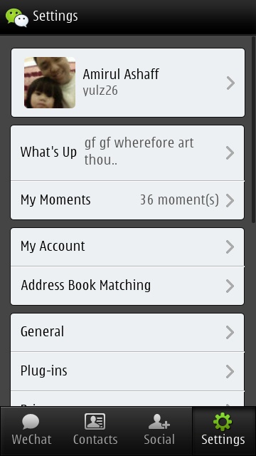 Screenshot, WeChat