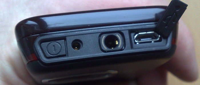 Nokia 5800 top