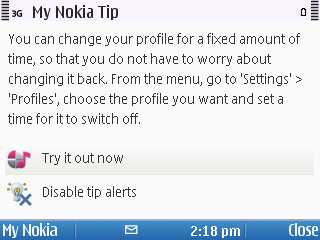 Screenshot from Nokia E5