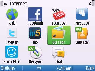 Screenshot from Nokia E5