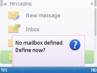 Screenshot from Nokia E5