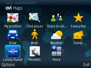 Screenshot from Nokia E5