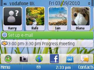 Screenshot from Nokia E5