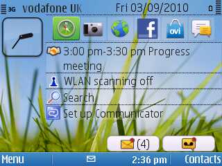 Screenshot from Nokia E5