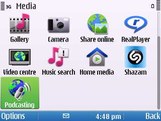 Screenshot from Nokia E5