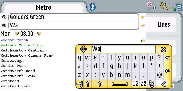Screen shot on 7710