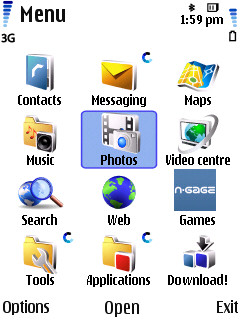 Nokia N79 screenshot