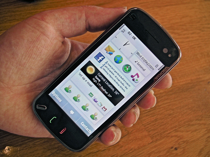 Nokia N97 in hand