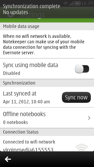 Screenshot, Notekeeper