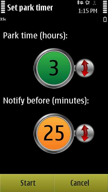 Parking screenshot