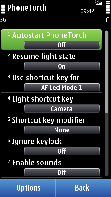 PhoneTorch N8