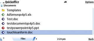 Screenshot on Nokia E90, click to enlarge