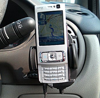 N95 in situ in car