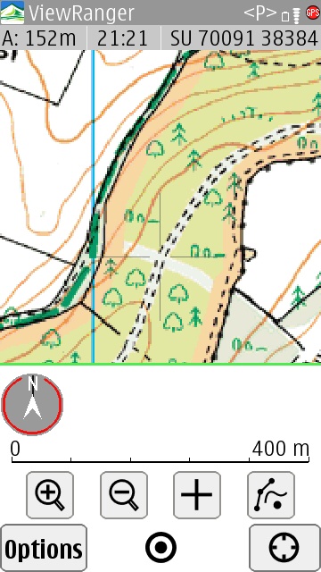 Screenshot, ViewRanger GPS