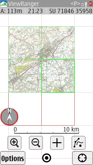 Screenshot, ViewRanger GPS