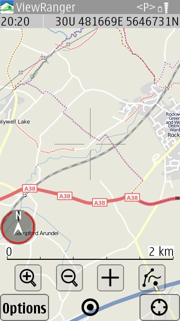 Screenshot, ViewRanger GPS