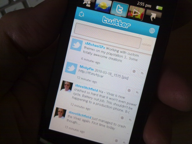 Vivaz Twitter flash widget