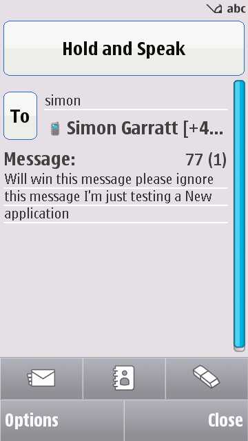 Vlingo screenshot