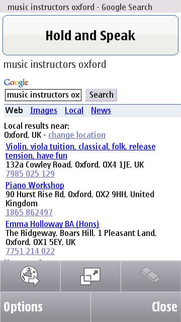 Vlingo screenshot