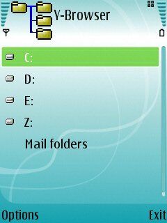 Y-browser screenshot