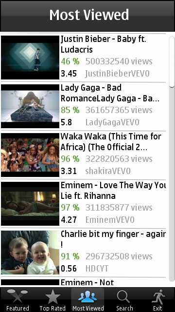 Screenshot, YouTube Downloader
