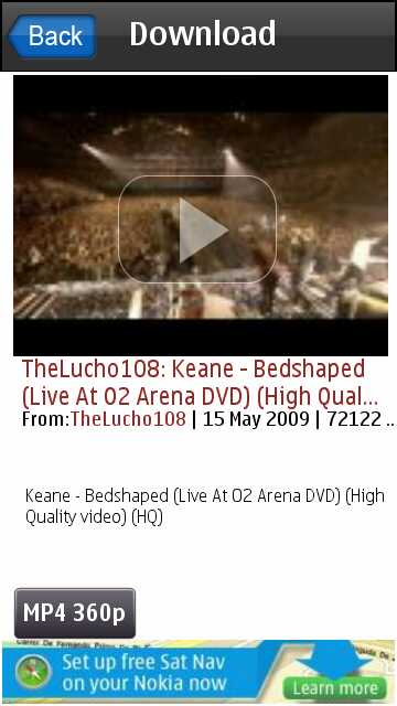 Screenshot, YouTube Downloader