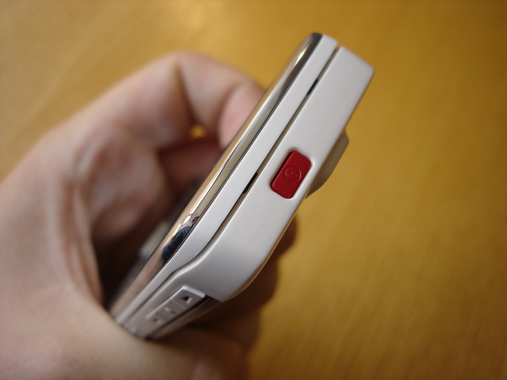 Red power button