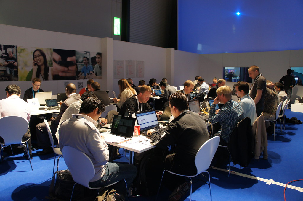 Final few minutes of the Hackathon