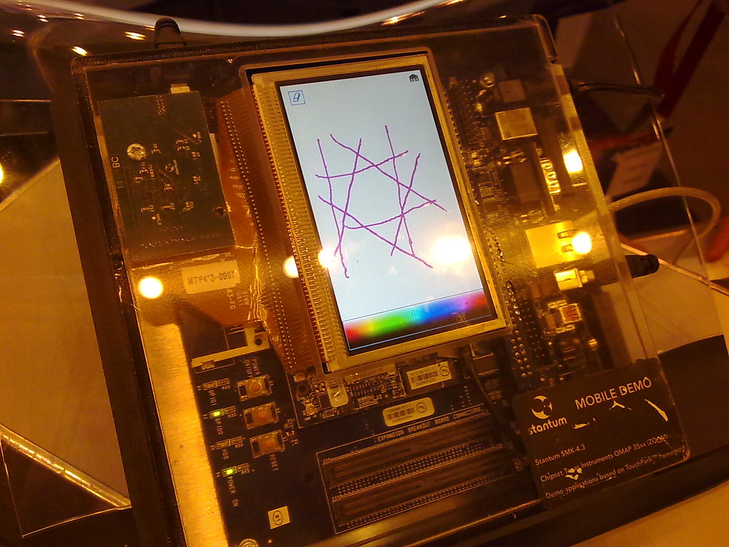 The famous resistive multitouch Stantum rig